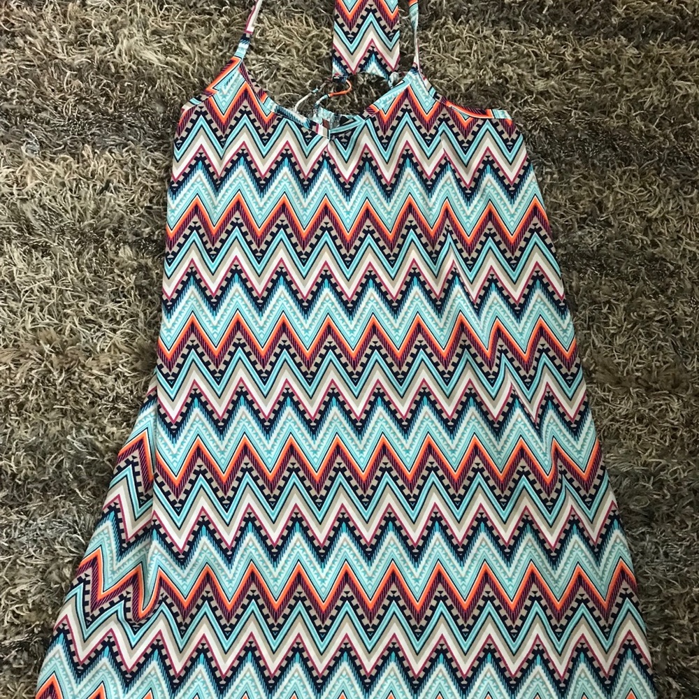 Printed shift dress